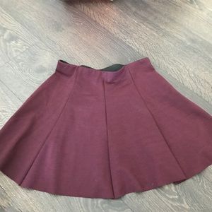 Burgundy Skater Skirt (Never Worn)